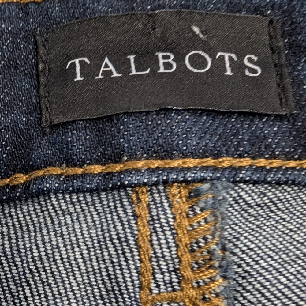 Talbots Barely Boot Jeans Size 16P NWT Emma Dark Wash Petite Classic Preppy - Picture 10 of 11